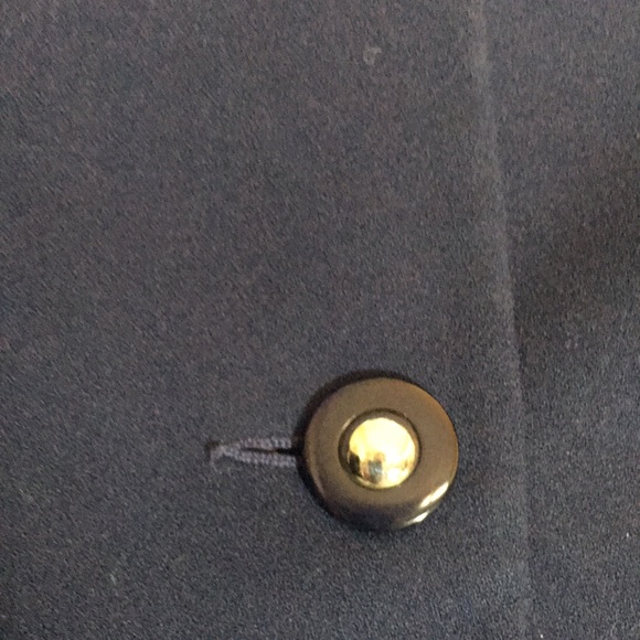 KORET Navy Blue Gold Trim Wrinkle Resistant Fully Lined Like New Career Blazer - Picture 9 of 16